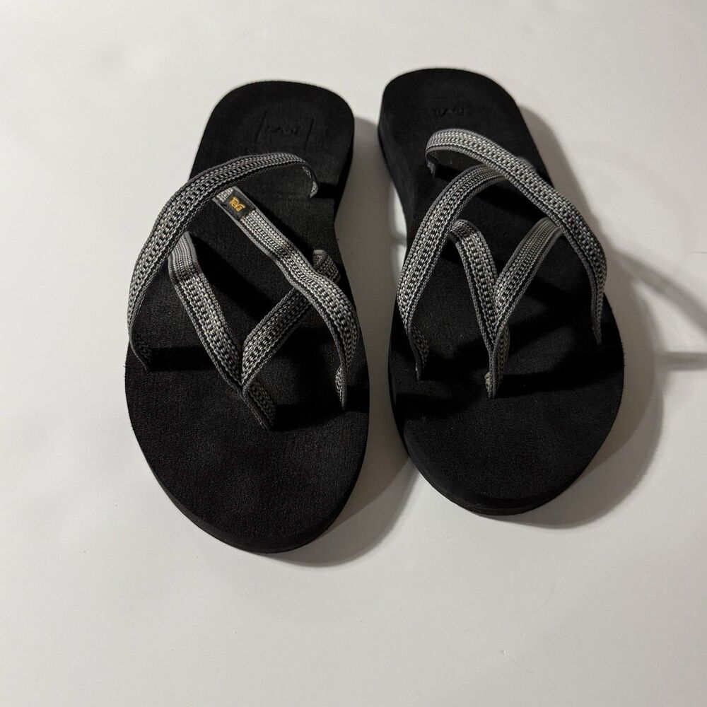 Teva Olowahu Flip Flops Women’s Size 9 – Black & Gray 6840 - Picture 7 of 7